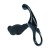 masażer Rippled with Hard Loop Silicone Prostate Massager Black M