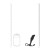 masażer Rippled with Hard Loop Silicone Prostate Massager Black M