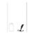 masażer Rippled with Hard Loop Silicone Prostate Massager  Black S