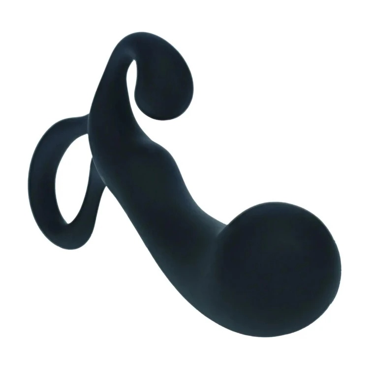masażer Bulb with Loop Silicone Prostate Massager  Black M