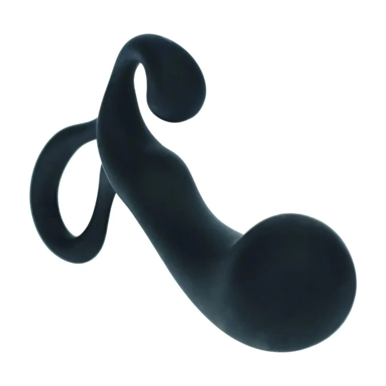 masażer Bulb with Loop Silicone Prostate Massager  Black S