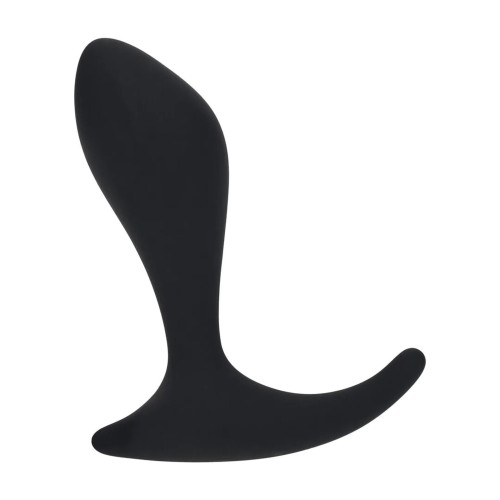 masażer Single Ripple Silicone Prostate Massager  Black