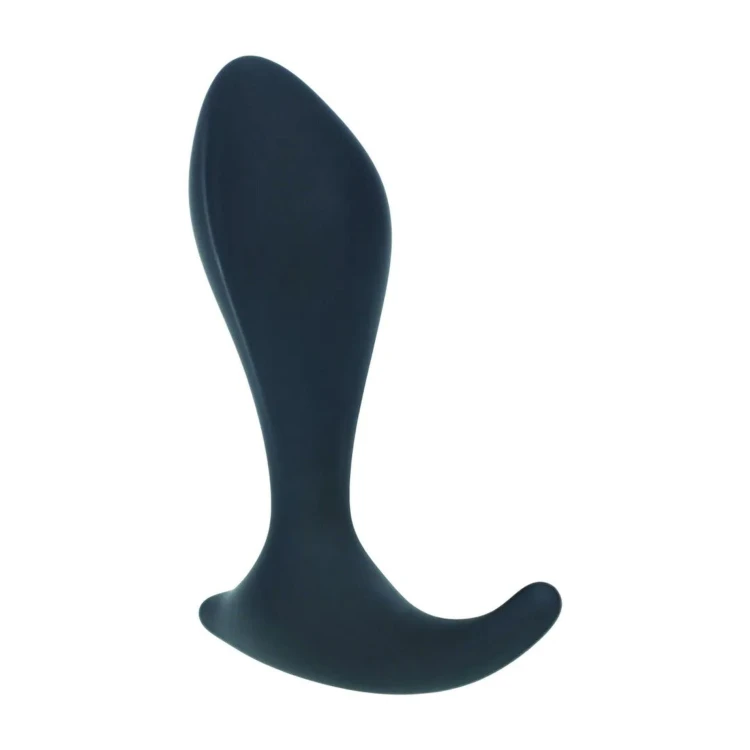 masażer Single Ripple Silicone Prostate Massager  Black