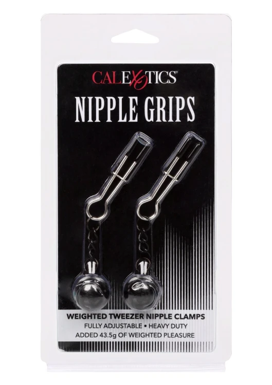 klipsy Weighted Tweezer Nipple Clamps Metal Calexotics