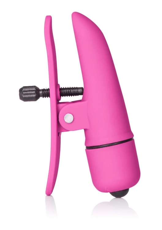 klamerki wibrujące Nipplettes Pink Calexotics