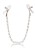 klamerki Crystal Chain Nipple Clamps Silver