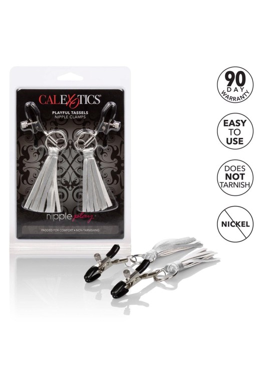 klamerki Playful Tassels Nipple Clamps Silver
