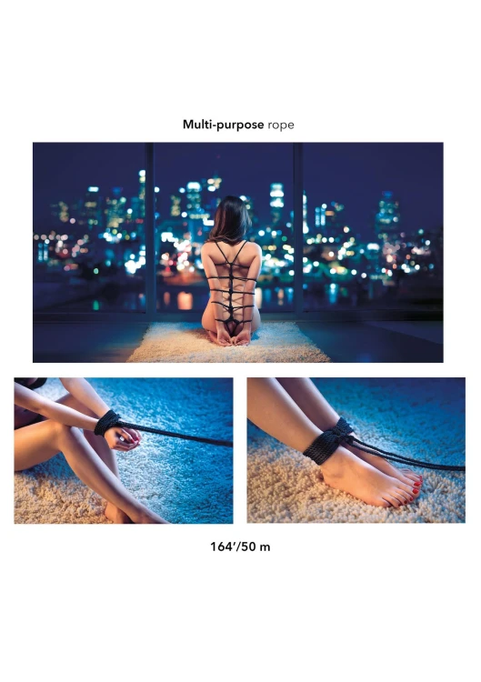 lina Scandal BDSM Rope Black 50 m