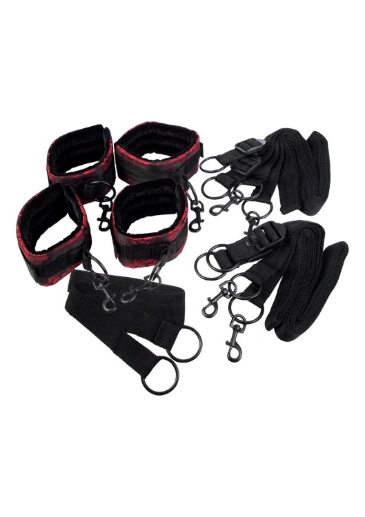 kajdanki Scandal Bed Restraints Black