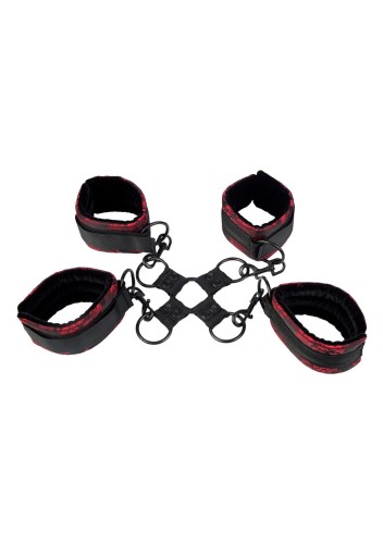 kajdanki Scandal Hog Tie Black