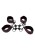 kajdanki Scandal Hog Tie Black