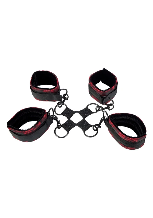 kajdanki Scandal Hog Tie Black