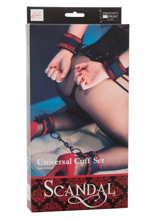 kajdanki Scandal Universal Cuff Set Black
