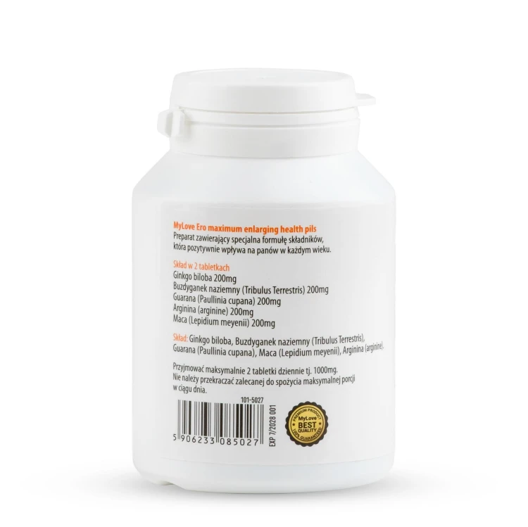 suplement diety MyLove Ero maximum enlarging health 60 kapsułek