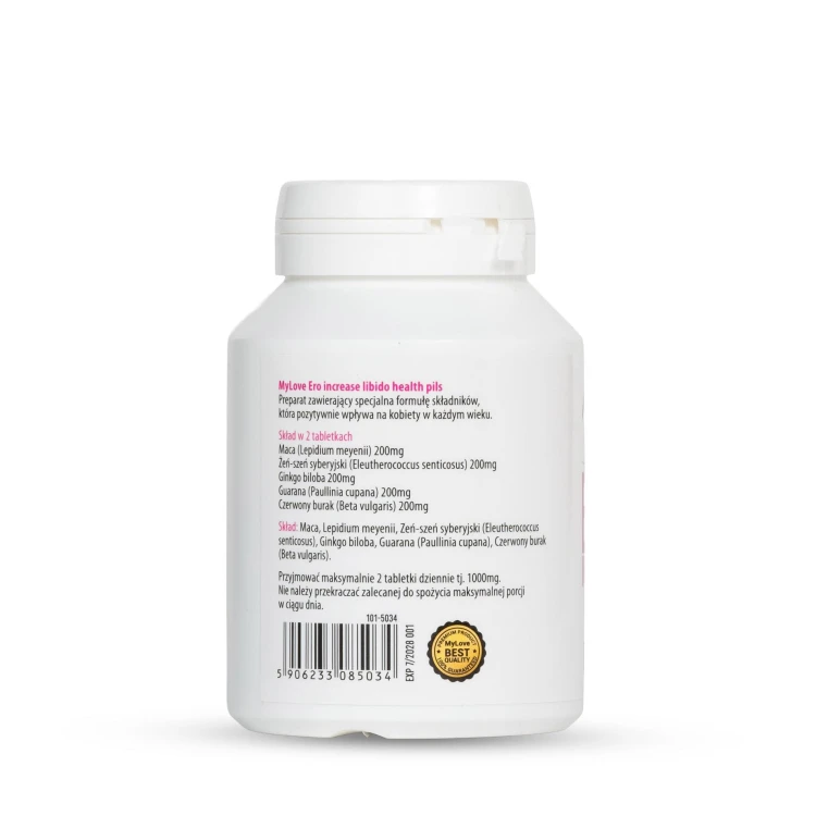 suplement diety MyLove Ero increase libido health 60 kapsułek
