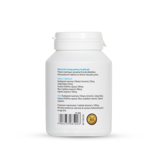 suplement diety MyLove Ero strong potency health  60 kapsułek