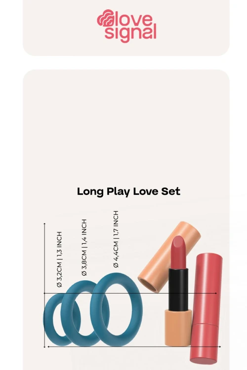 pierścienie Long Play Love Set