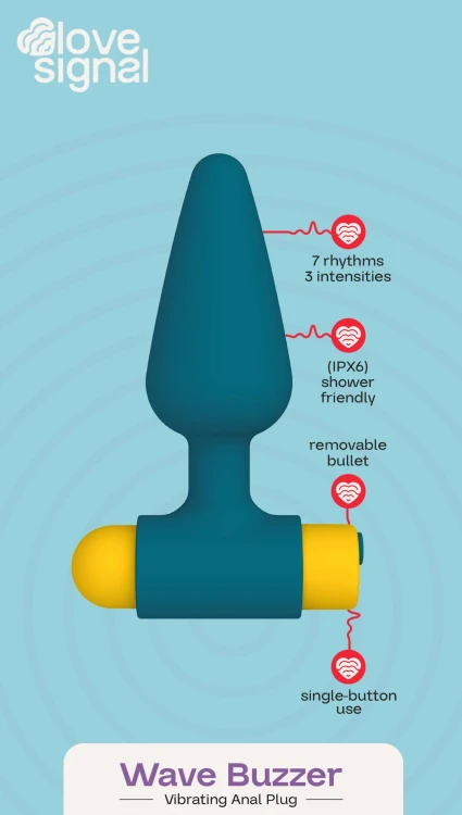 korek analny Wave Buzzer