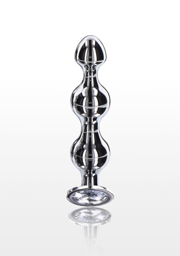 sonda Diamond Star Beads Large Silver
