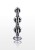 sonda Diamond Star Beads Large Silver