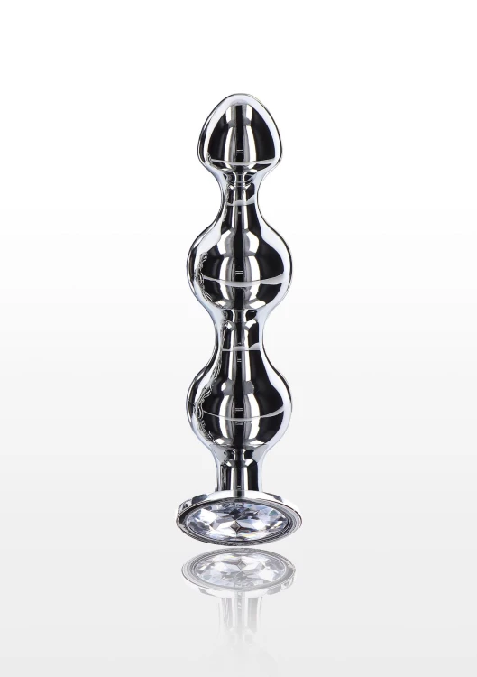 sonda Diamond Star Beads Large Silver