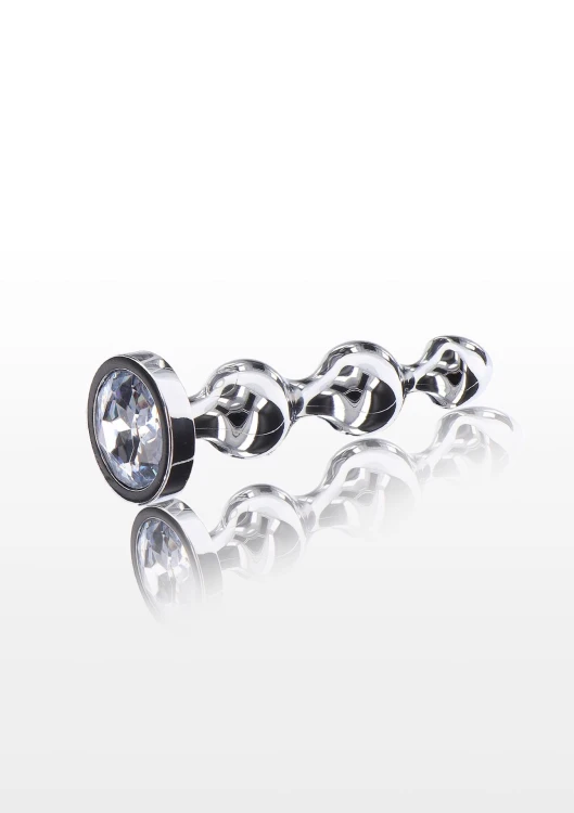 sonda Diamond Star Beads Large Silver