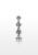 sonda Diamond Star Beads Small Silver