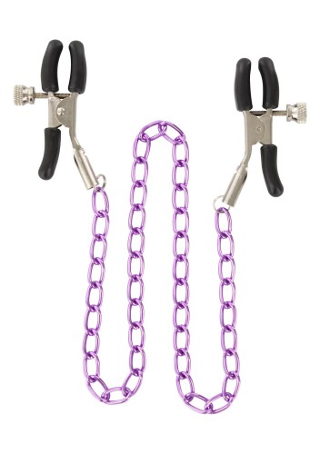 klamerki Stimulating Nipple Chain Metal