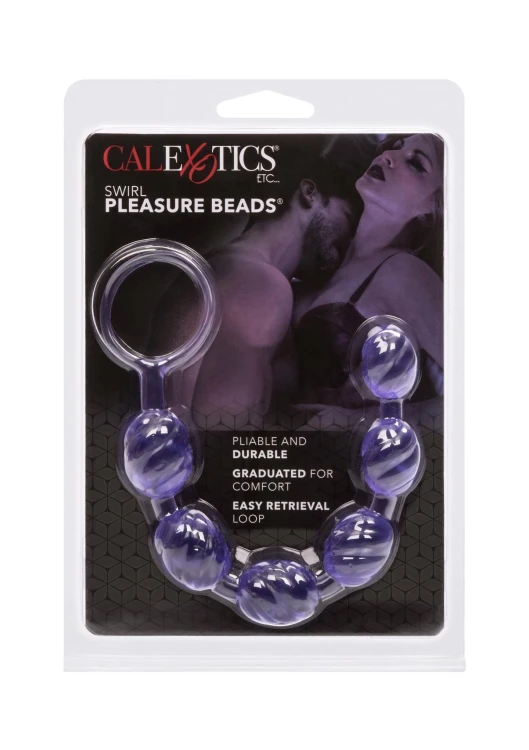 sonda analna Swirl Pleasure Beads Purple