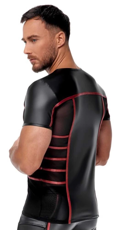 t-shirt Men's Short black/red L
