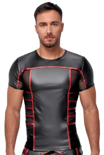 t-shirt Men's Short black/red M