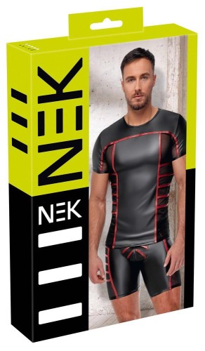 t-shirt Men's Short black/red M