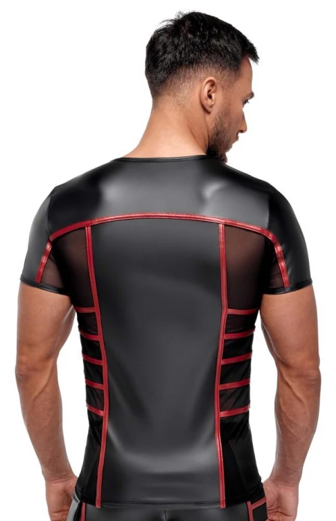 t-shirt Men's Short black/red M