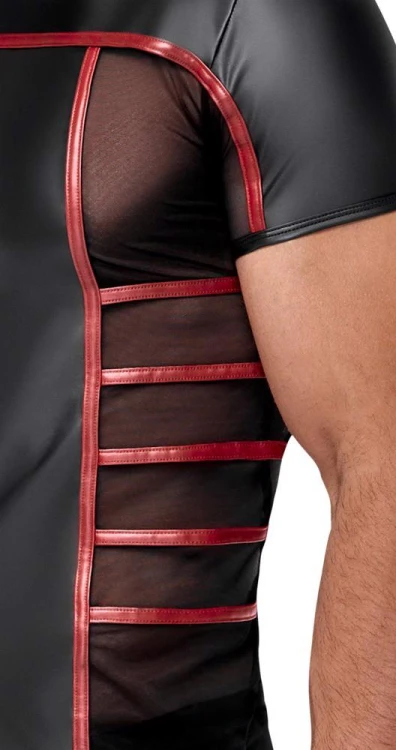 t-shirt Men's Short black/red M