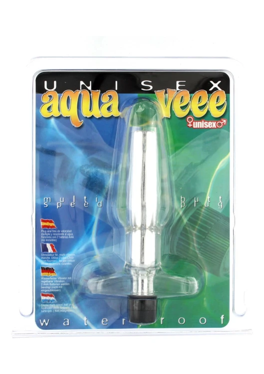 korek analny Aqua Vee Butt Plug Transparent