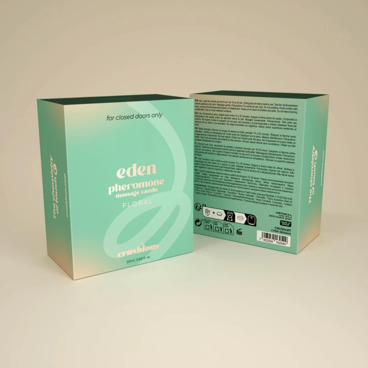 świeca do masażu CRUSHIOUS EDEN MASSAGE CANDLE WITH PHEROMONES AND FLORAL AROMA