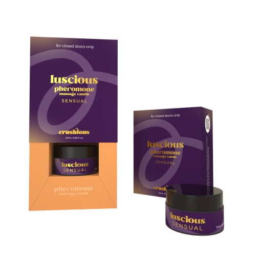 świeca do masażu CRUSHIOUS LUSCIOUS MASSAGE CANDLE WITH PHEROMONES AND SENSUAL AROMA