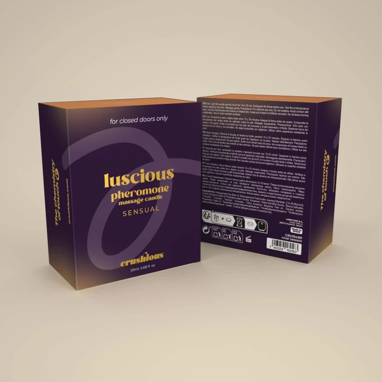 świeca do masażu CRUSHIOUS LUSCIOUS MASSAGE CANDLE WITH PHEROMONES AND SENSUAL AROMA