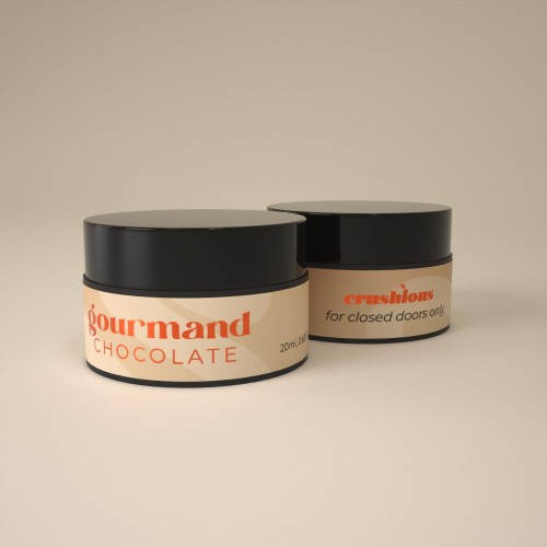 świeca do masażu CRUSHIOUS GOURMAND MASSAGE CANDLE WITH PHEROMONES AND CHOCOLATE SCENT