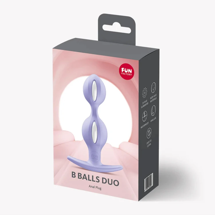 korek analny B Balls Duo Purple