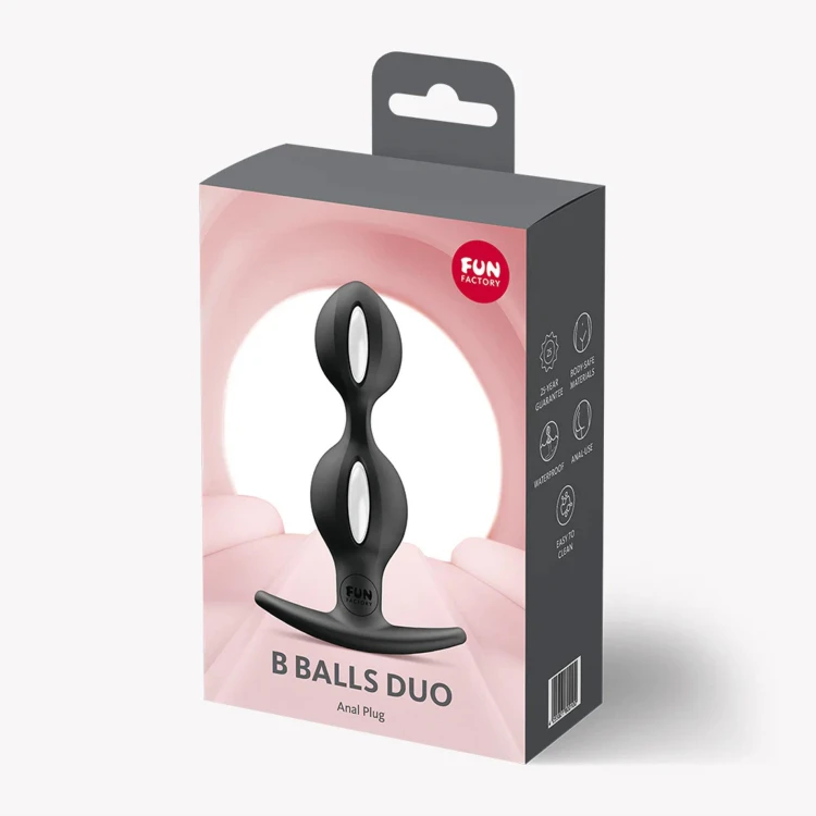 korek analny B Balls Duo Black