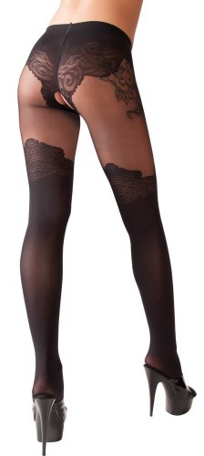 garter stockings Crotchless Tights 3