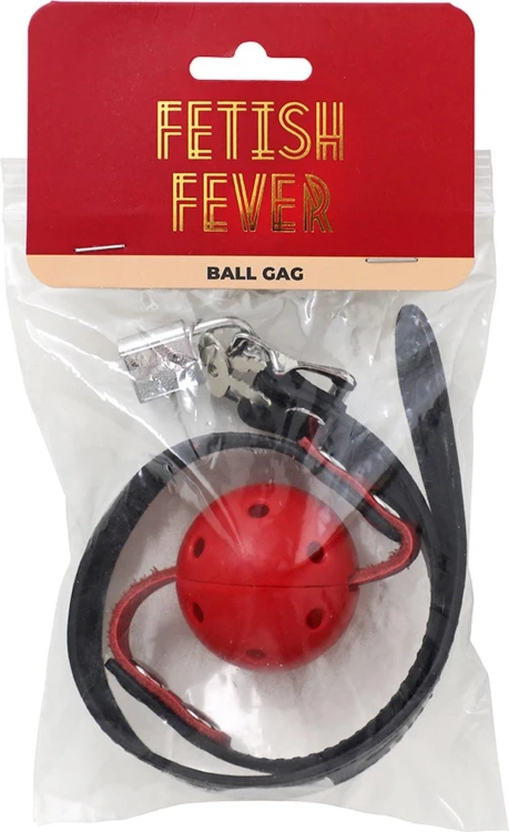 knebel Fetish Fever Ball Gag Red