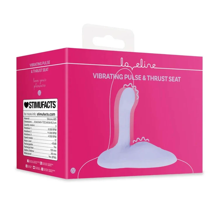 wibrator Vibrating Pulse and Thrust Seat Purple