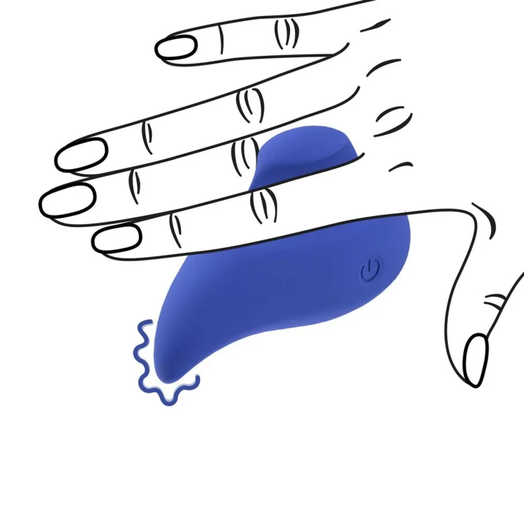 wibrator Ergo Grip - Lay On Massager Blue