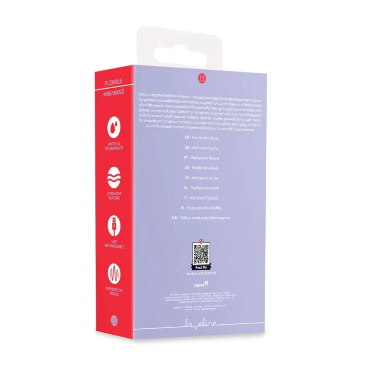 wibrator Mini Flexible Wand Vibrator  Lavender