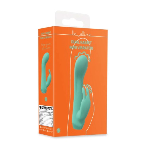 wibrator Mini Dual Rabbit Vibrator Green