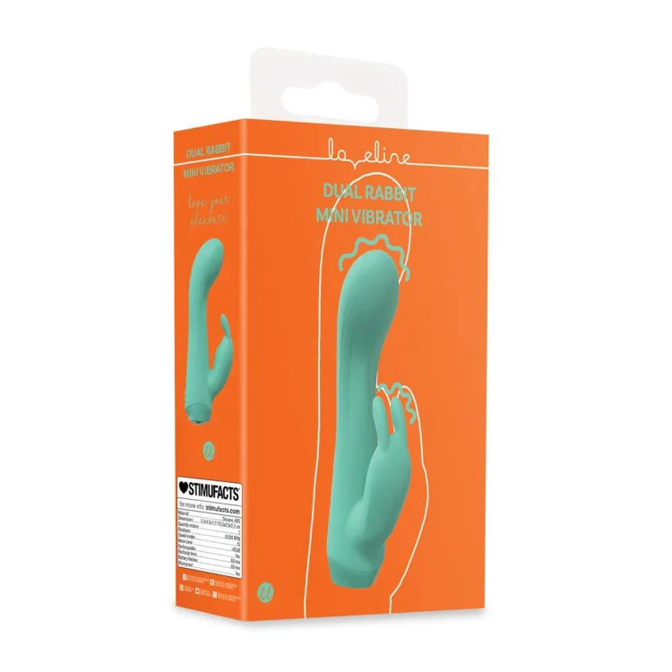 wibrator Mini Dual Rabbit Vibrator Green
