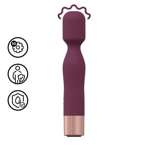 wibrator Mini Classic Wand Vibrator Burgundy
