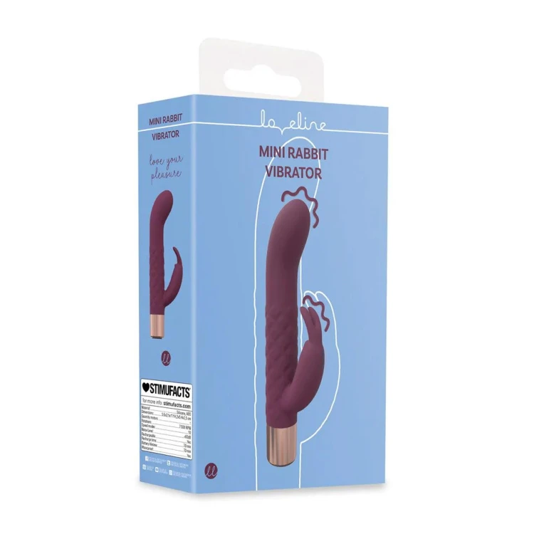 wibrator Mini Rabbit Vibrator Burgundy